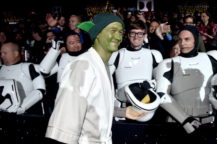 Joseph Gordon-Levitt na premierze 'Gwiezdnych wojen: Przebudzenia Mocy'