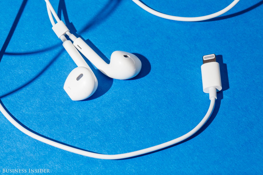 Apple's EarPods with Lightning connector.