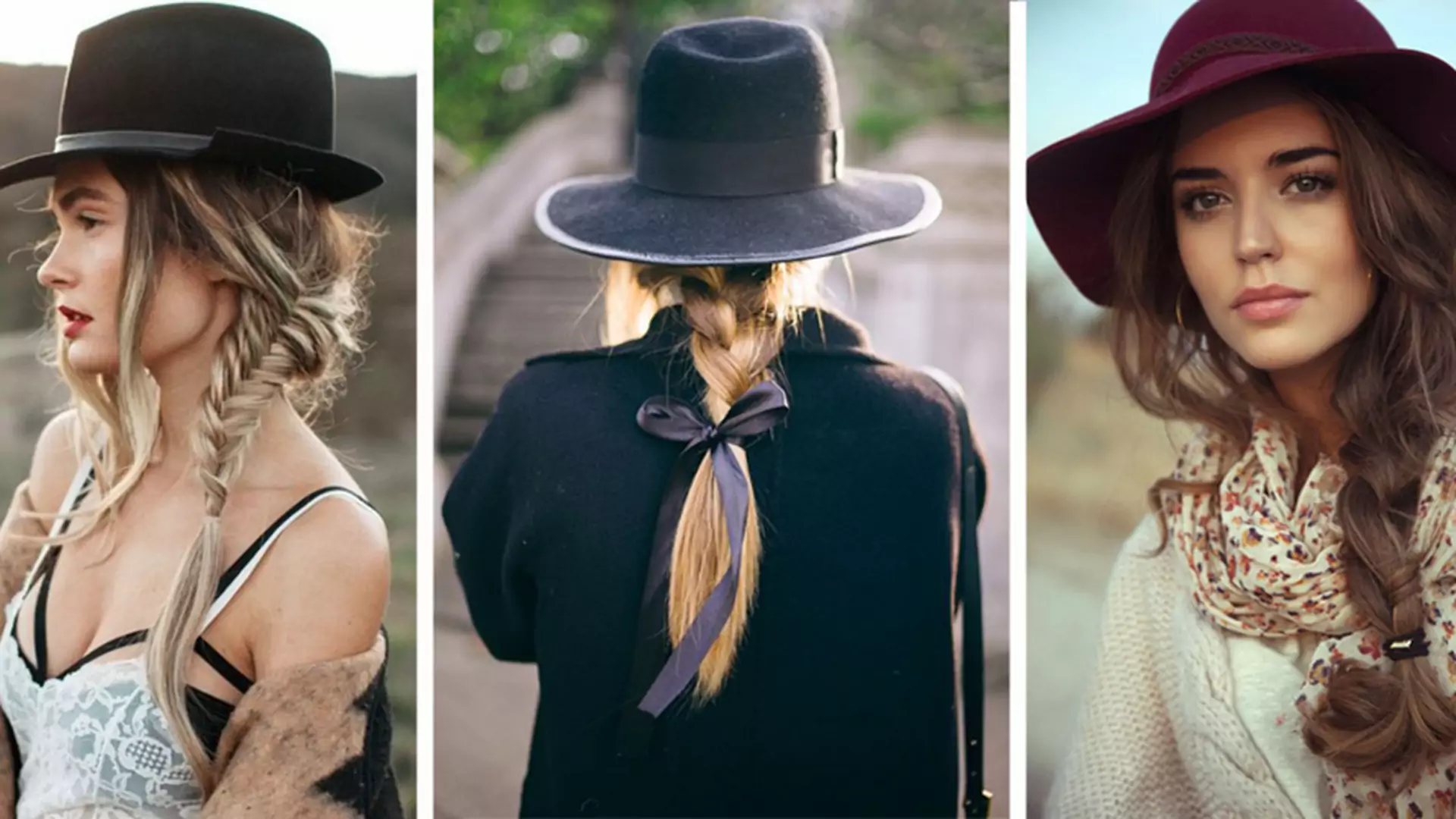 Fryzury idealne pod czapki i kapelusze: warkocze, fale, upięcia