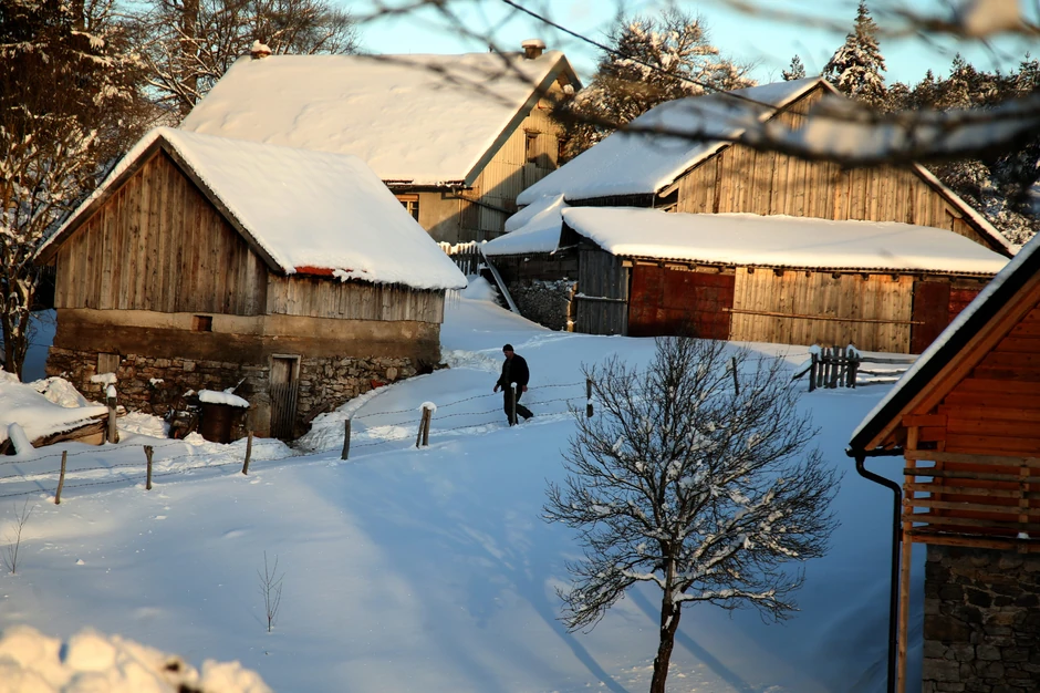 Zavejana sela u Grahovu