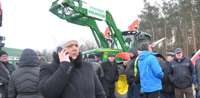 Beger znów na rolniczej blokadzie! Była posłanka w akcji