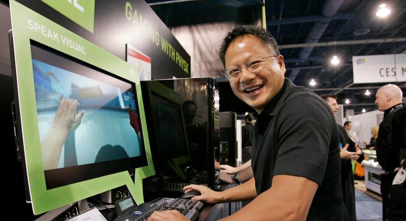 Nvidia CEO and president Jen-Hsun Huang.