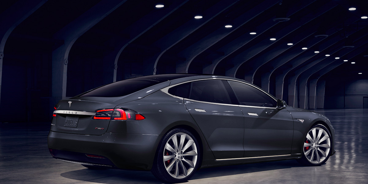 The refreshed Model S.