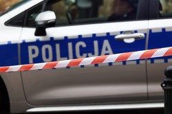 Koziołkujące audi wpadło na posesję. Amerykański żołnierz uciekł z miejsca wypadku