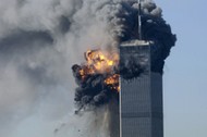 Atak na World Trade Centre. Samolot wbija się w południową wieżę WTC