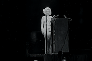 Marilyn Monroe podczas występu w Madison Square Garden, Nowy Jork, 19 maja 1962 r.