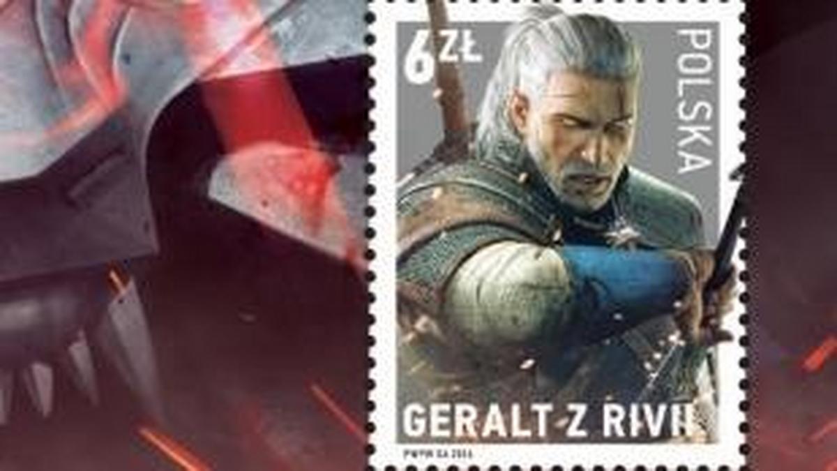 Wiedźmin znaczek pocztowy Geralt z Rivii. Wersja limitowana Poczty Polskiej