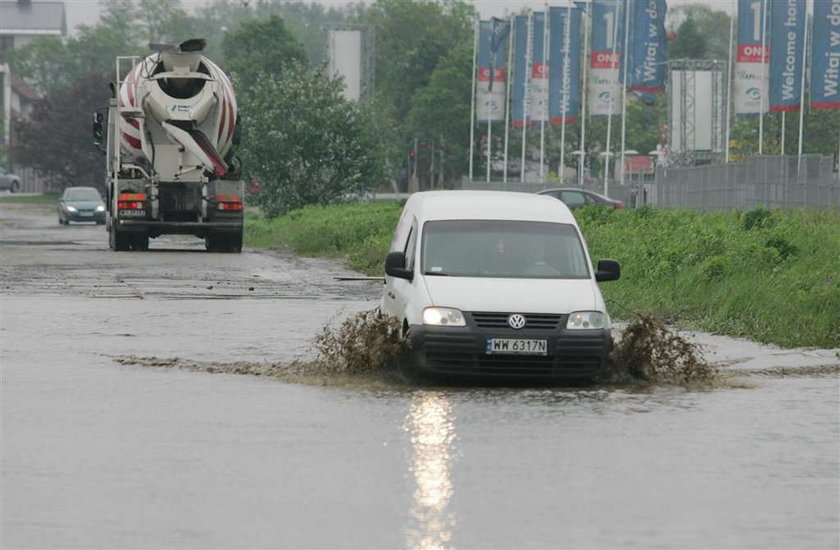 Pół miasta pod wodą