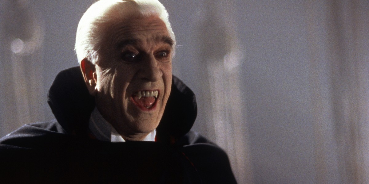 Leslie Nielsen w filmie "Dracula - wampiry bez zębów"