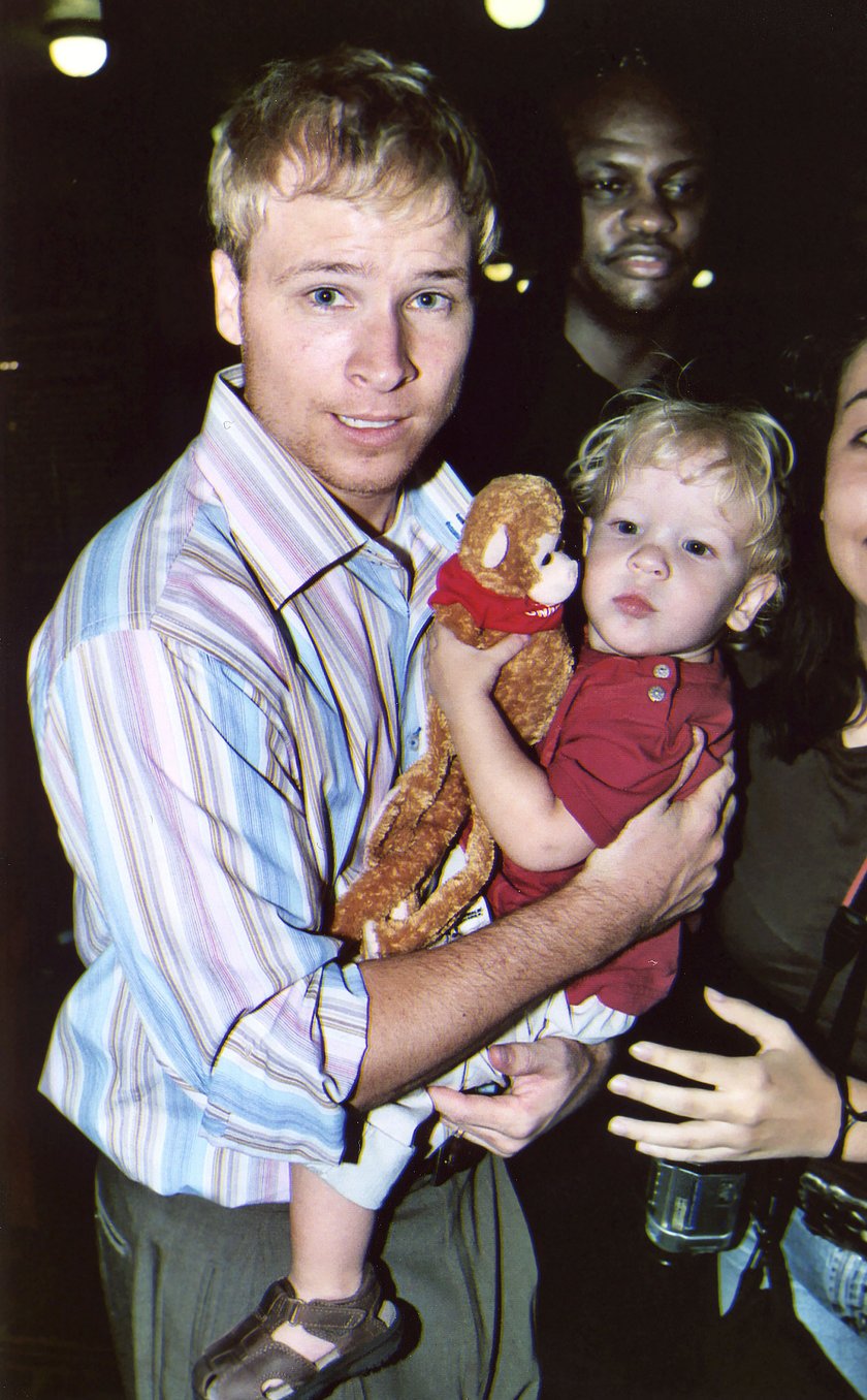 Brian Littrell z synem Baylee Thomas Wylee  Littrell