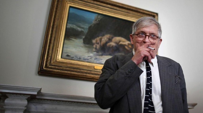 Dejvid Hokni 2011, povremeno su mu dozvoljavali da puši u galerijama - jedini čovek koji je dobijao dozvolu za to | Foto: Getty Images
