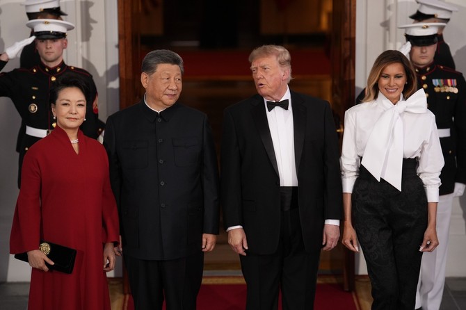 Melanija i Donald Tramp sa uvaženim gostima iz Kine