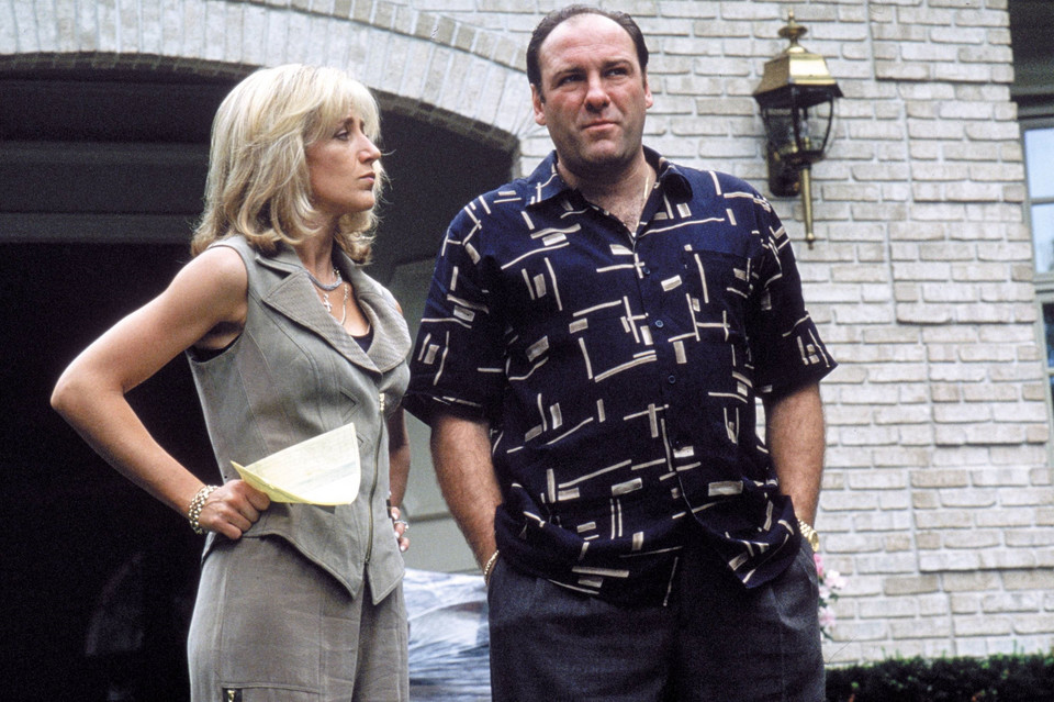 Carmela (Edie Falco) i Tony (James Gandolfini) w serialu "Rodzina Soprano"