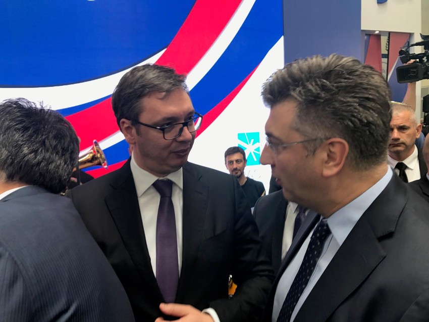 Aleksandar Vučić i Andrej Plenković