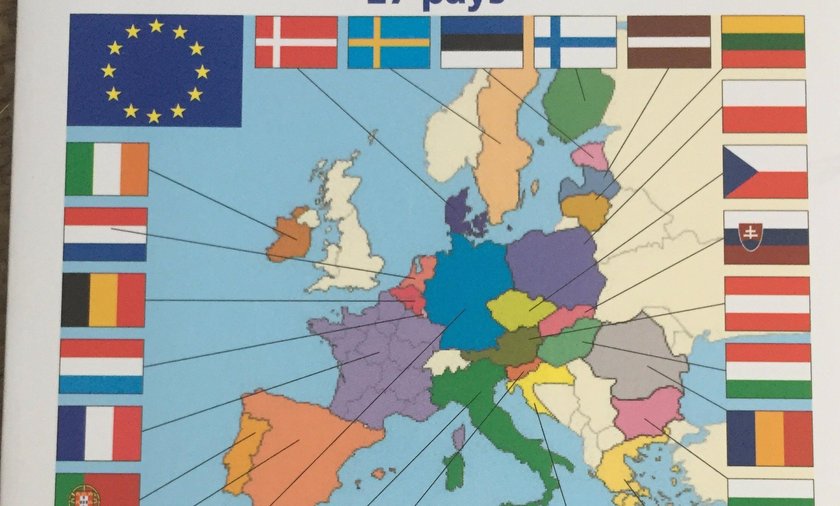 Francja Sprzedaja Mapy Unii Europejskiej Bez Wielkiej Brytanii