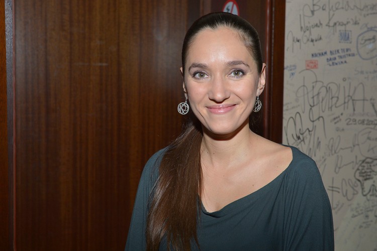 Dorota Miśkiewicz podczas benefisu Urszuli Dudziak w radiowej Trójce