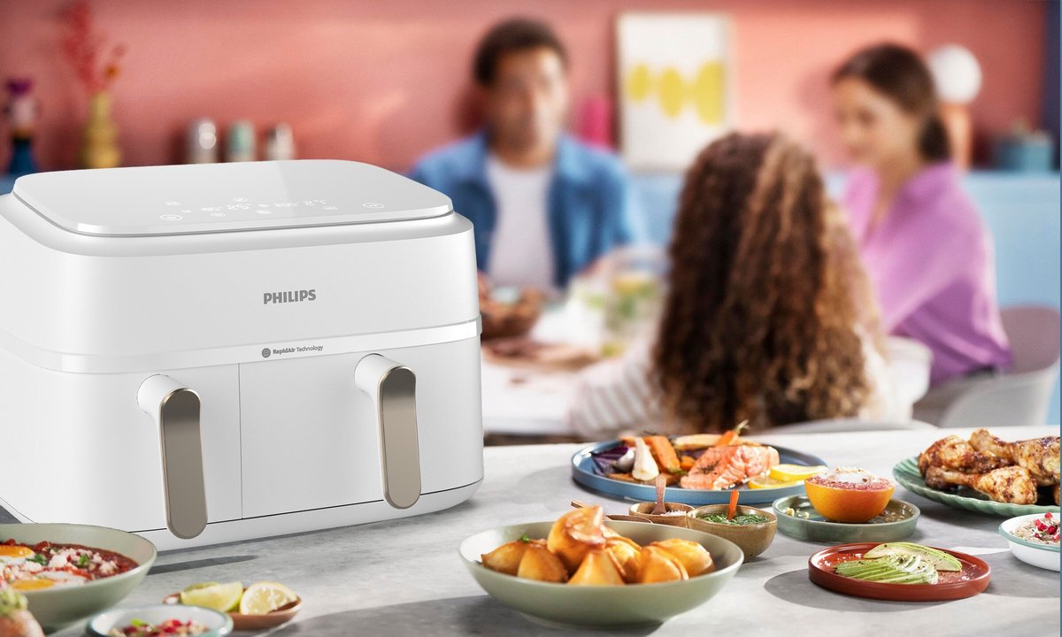 Ten air fryer przygotuje rybę z frytkami w 12 minut. Zużywa mniej prądu niż piekarnik