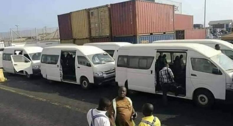 Freddie Blay campaign buses