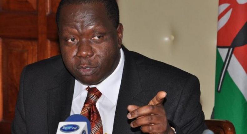 Acting Interior Security Cabinet Secretary Fred Matiangi 