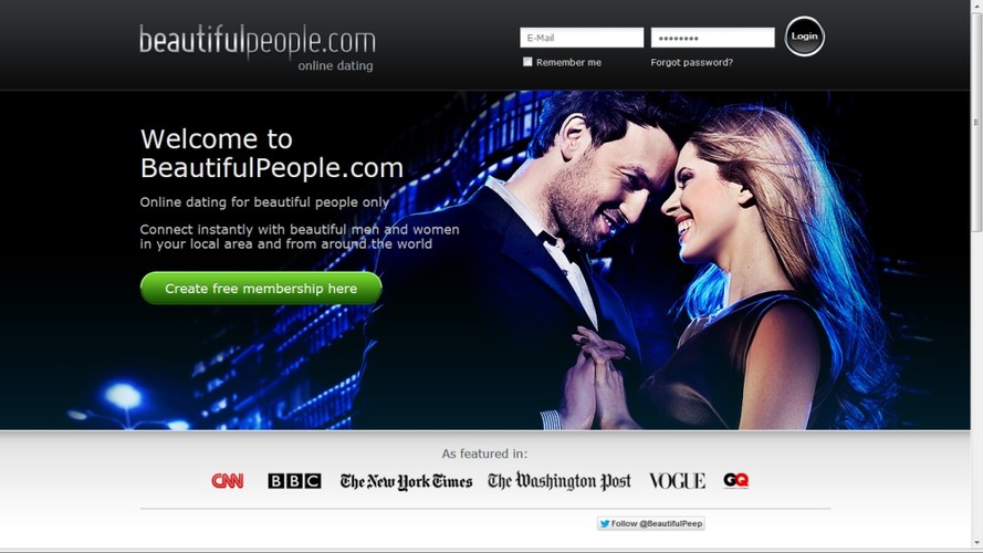 Osobom, które nie chcą stanąć w jednym szeregu z użytkownikami Ugly Bug Ball, oraz nie są usatysfakcjonowane urodą ludzi w standardowych portalach na pewno pomoże serwis <b>BeautifulPeople.com</b>, który już na głównej stronie ostrzega, że przyjmuje rejestrację wyłącznie pięknych internautów.