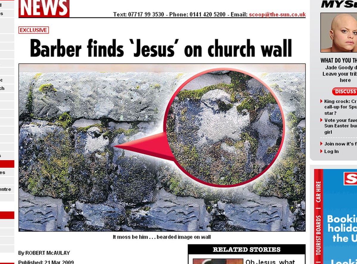 Jezus objawił się wśród mchu