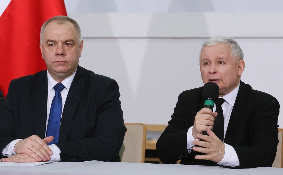 Jacek Sasin i Jarosław Kaczyński