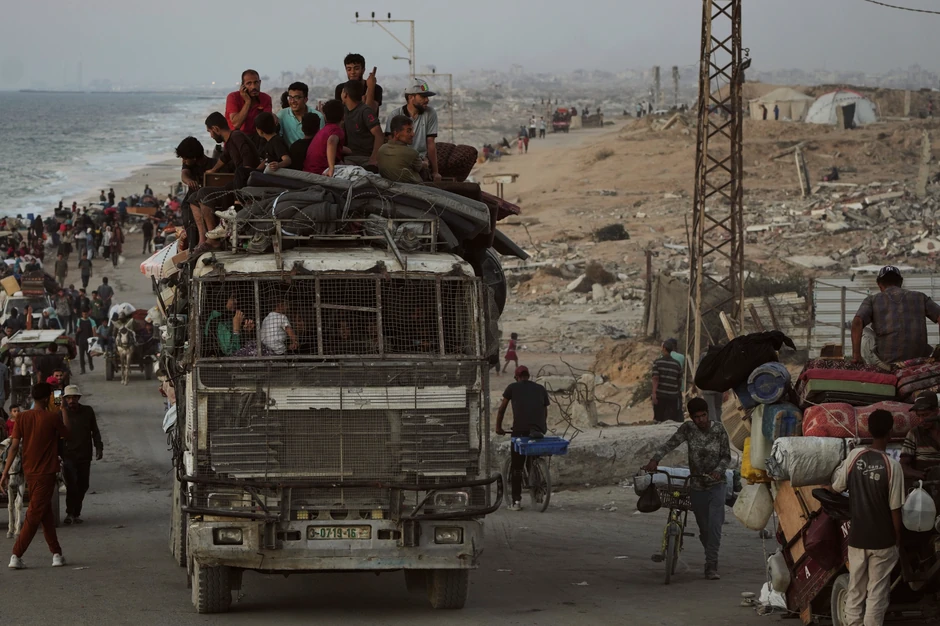 Palestinci beže iz Gaza Sitija 17. septembra