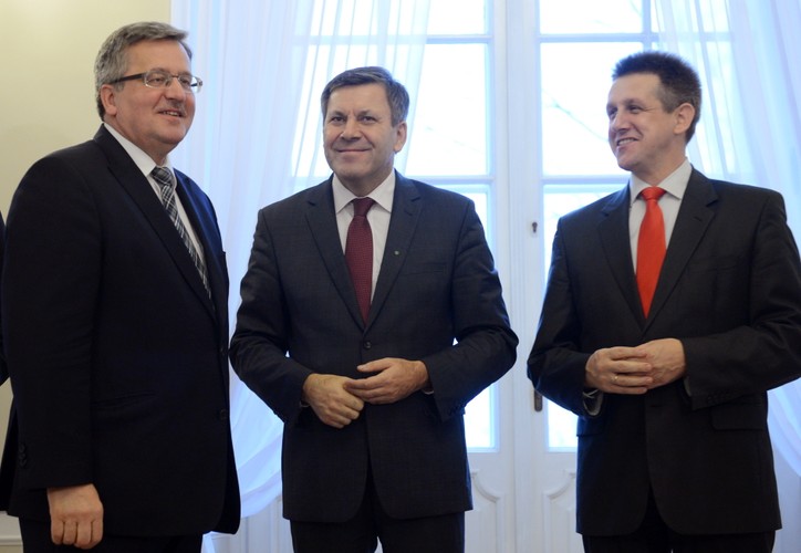 Bronisław Komorowski, Janusz Piechociński, Jan Bury