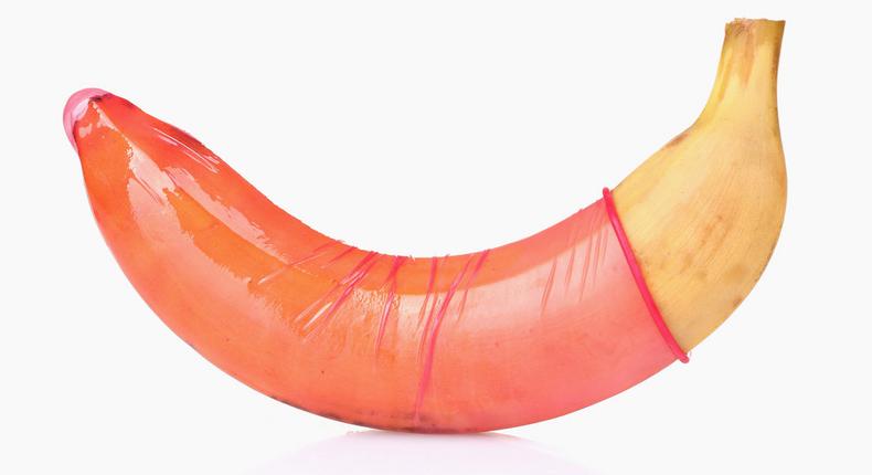 Banana with condom(Sexual Health Quarters)