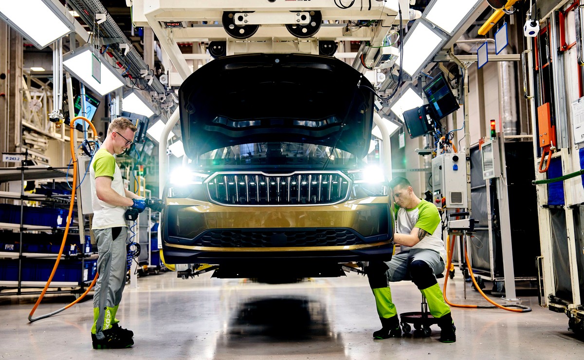 Nowa Skoda Kodiaq prosto z fabryki w Kvasinach wjeżdża do Polski