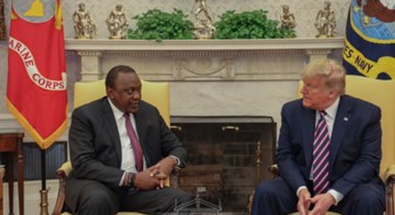 Uhuru's meeting with Trump at the White House