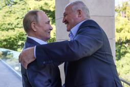 Władimir Putin i Aleksander Łukaszenka w Soczi