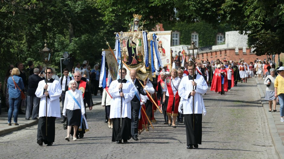 Procesja Bożego Ciała w Krakowie, 2022 r.