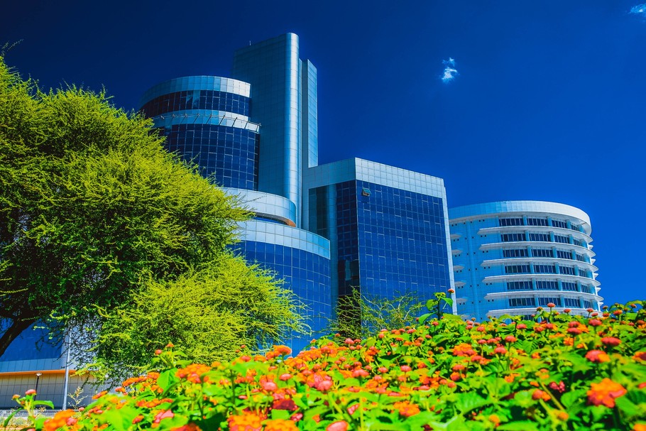 Skyline w Gaborone, Botswana