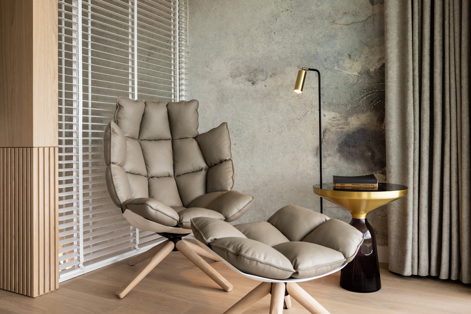 Fotel w sypialni Fot. Aleksandra Dermont/Ayuko Studio