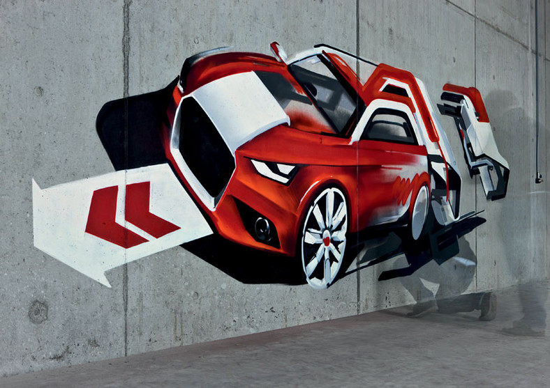 Audi A1: tym razem jako graffiti (wideo)