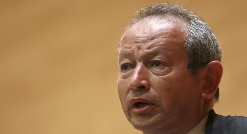 Orascom Telecom chairman Naguib Sawiris speaks during a conference in Beirut June 2, 2010. Picture taken June 2, 2010. 