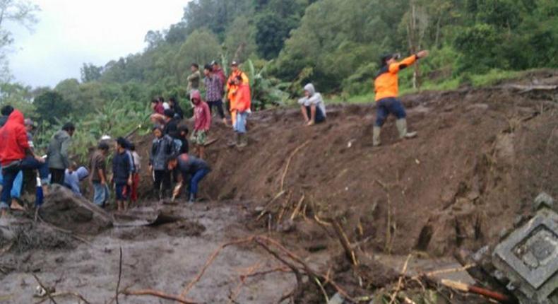 Scene of a landslide in Anambra state - Picture used for the purpose of illustration. [naijanews]