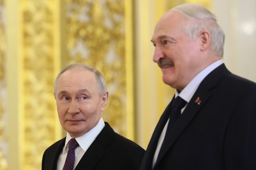 Aleksandar Lukašenko i Vladimir Putin u Moskvi 26. februara