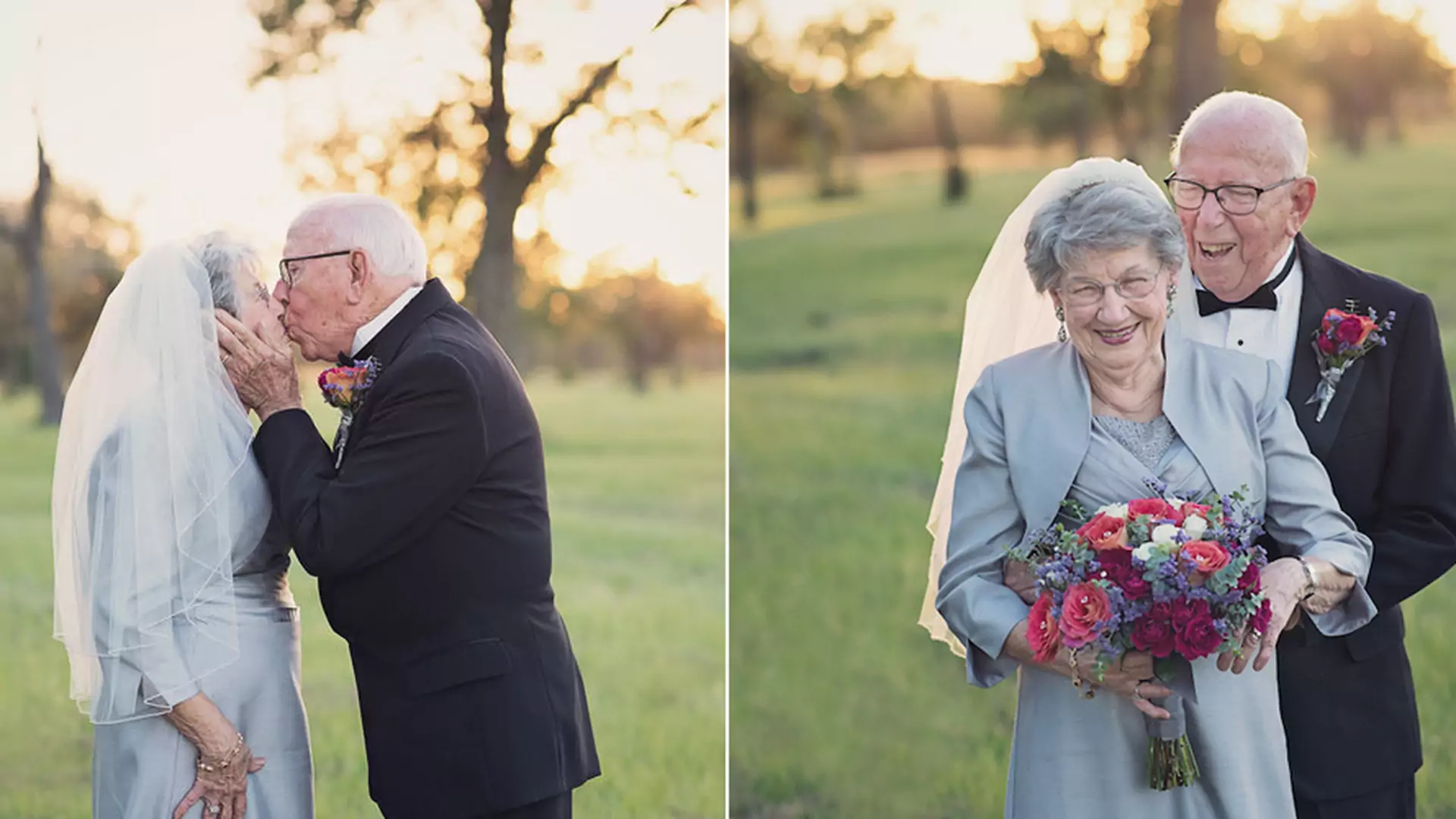 70 lat czekali na swoją sesję ślubną. W końcu się doczekali. Tacy zakochani ❤