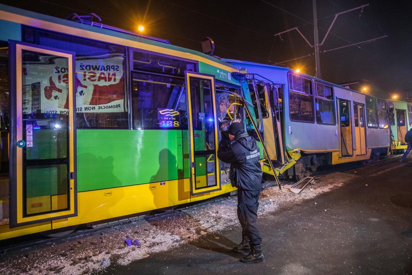 Dramatyczny wypadek tramwajów w Poznaniu