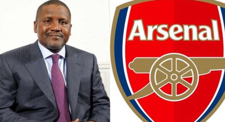 Aliko Dangote and Arsenal