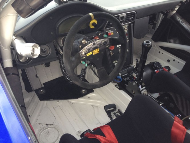 Sportowe wnętrze Porsche GT3 Cup