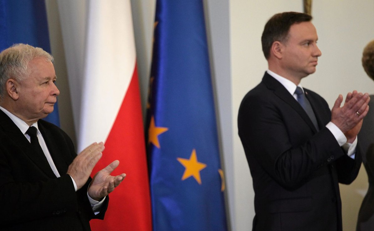 Jarosław Kaczyński i prezydent Andrzej Duda