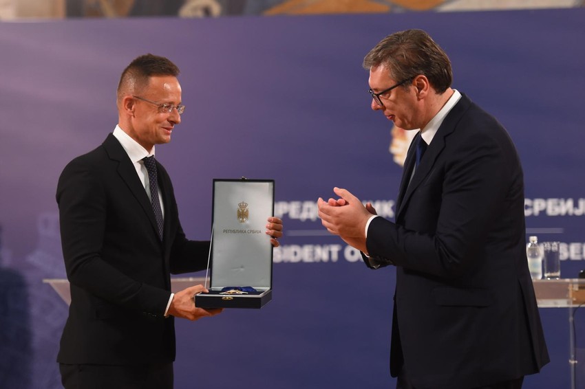 Peter Sijarto i Aleksandar Vučić