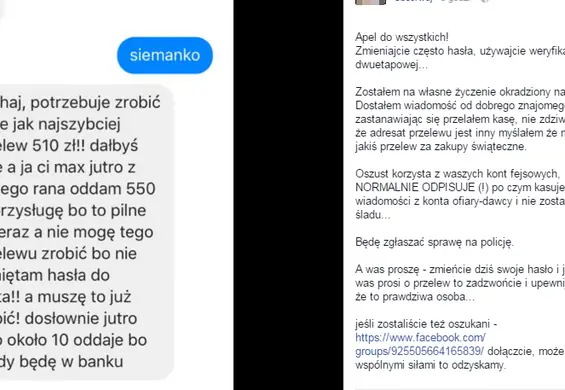 Znajomy prosi o przelew na 510 zł? Uważaj - to nowe, trudne do wykrycia oszustwo na Facebooku