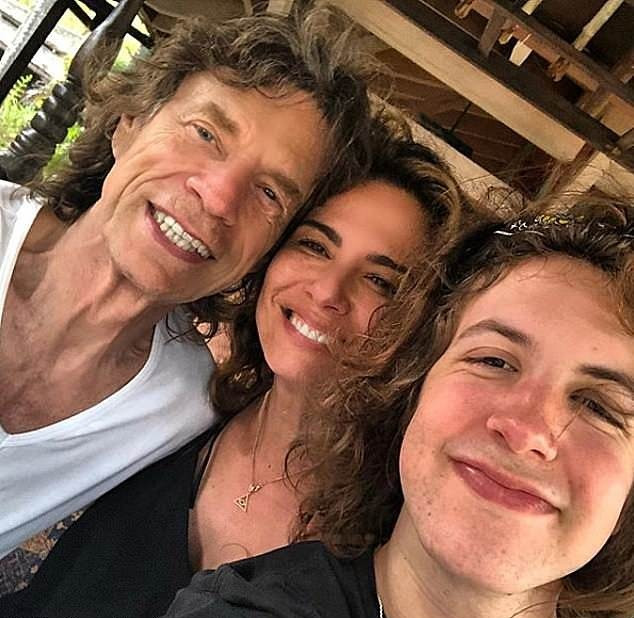Mick Jagger i Luciana Gimenez z synem