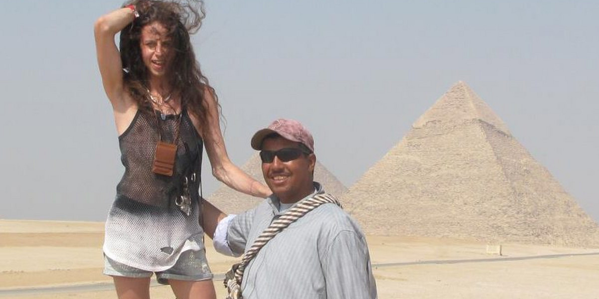 Michał Szpak na wakacjach w Egipcie
