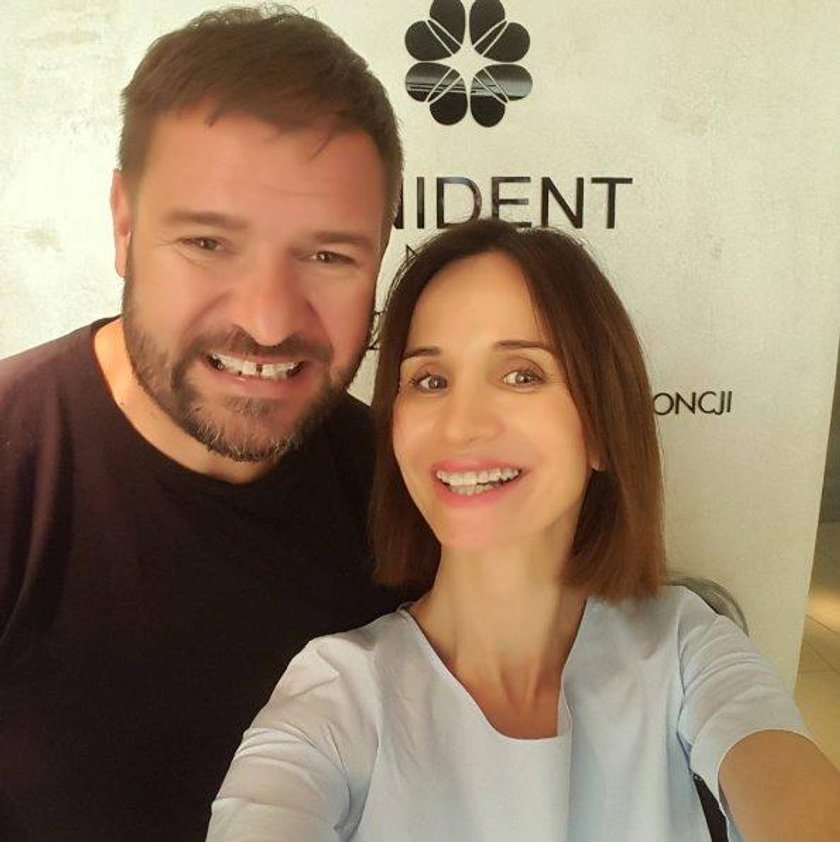 Tomasz Karolak i Viola Kołakowska na imprezie