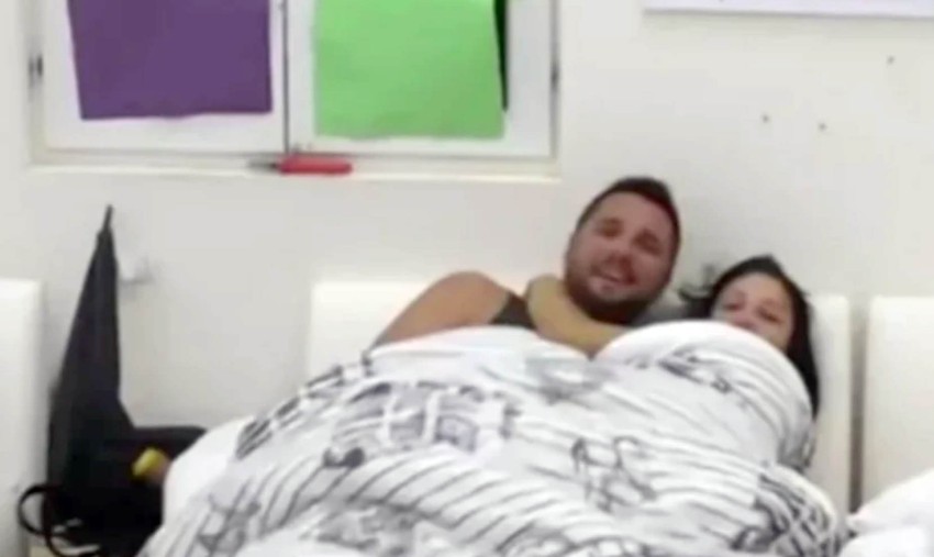 Maja i Marko Miljković u krevetu